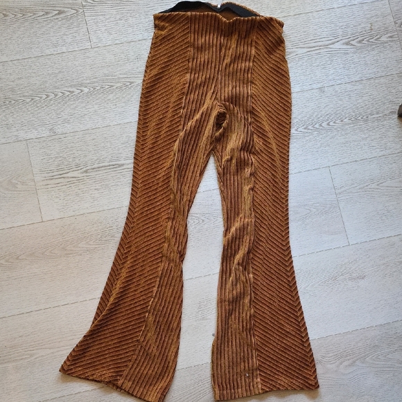 Free People Pants - Free People Velvety Gold Pants
